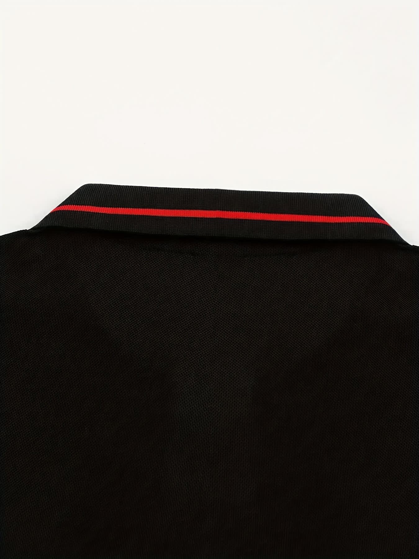 Hanson Contrast Placket Long Sleeve Polo_45