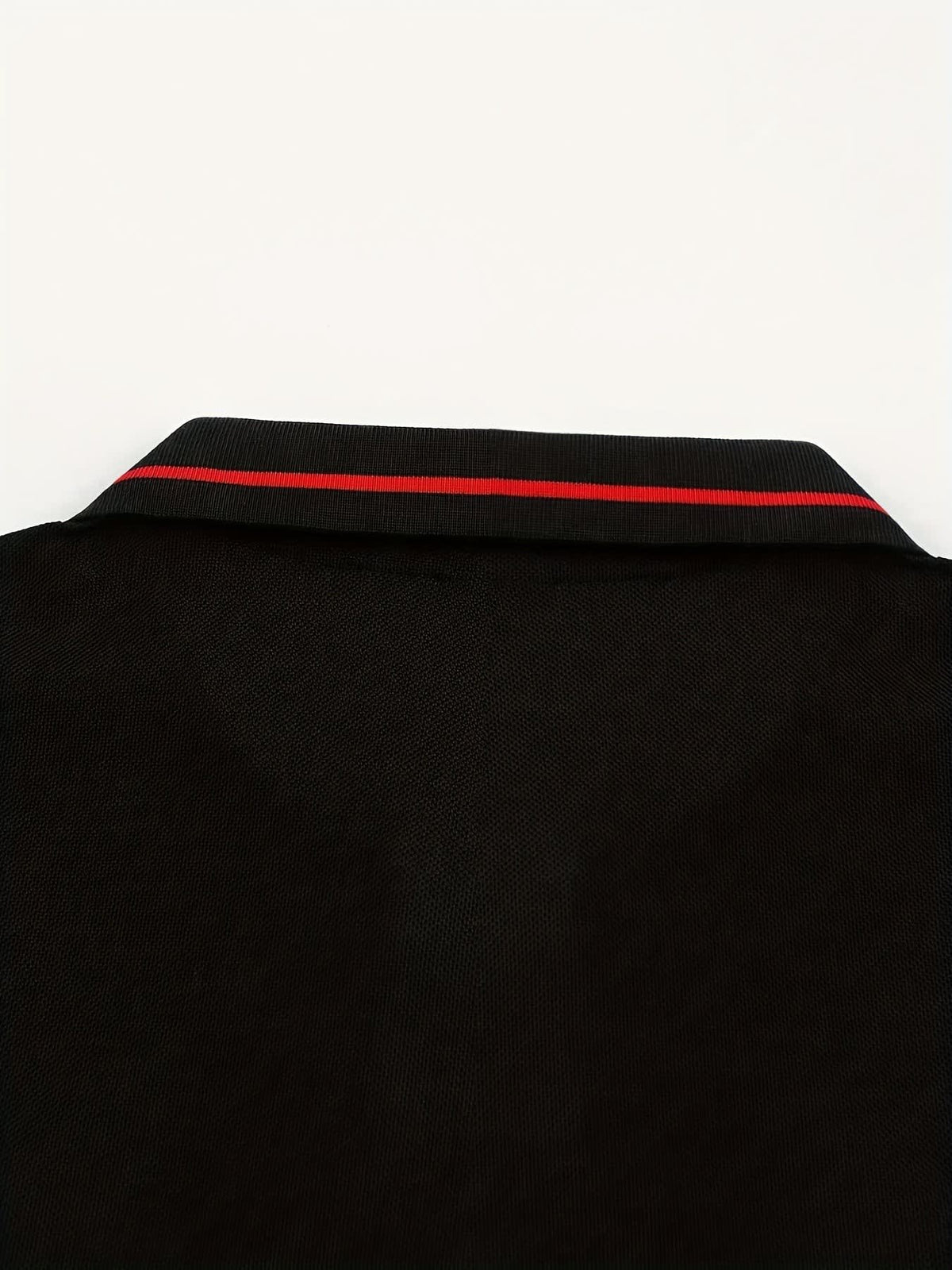 Hanson Contrast Placket Long Sleeve Polo