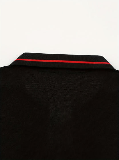 Hanson Contrast Placket Long Sleeve Polo_45