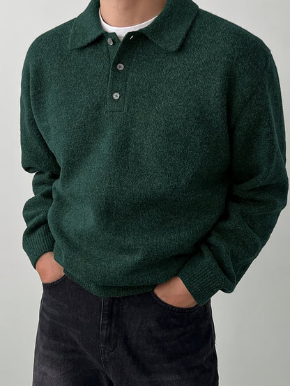 Bayard Brushed Knit Polo Collar Sweater_9