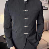 Milton Stand Collar Slim Fit Suit Jacket