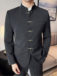 Milton Stand Collar Slim Fit Suit Jacket
