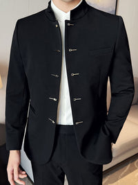 Milton Stand Collar Slim Fit Suit Jacket