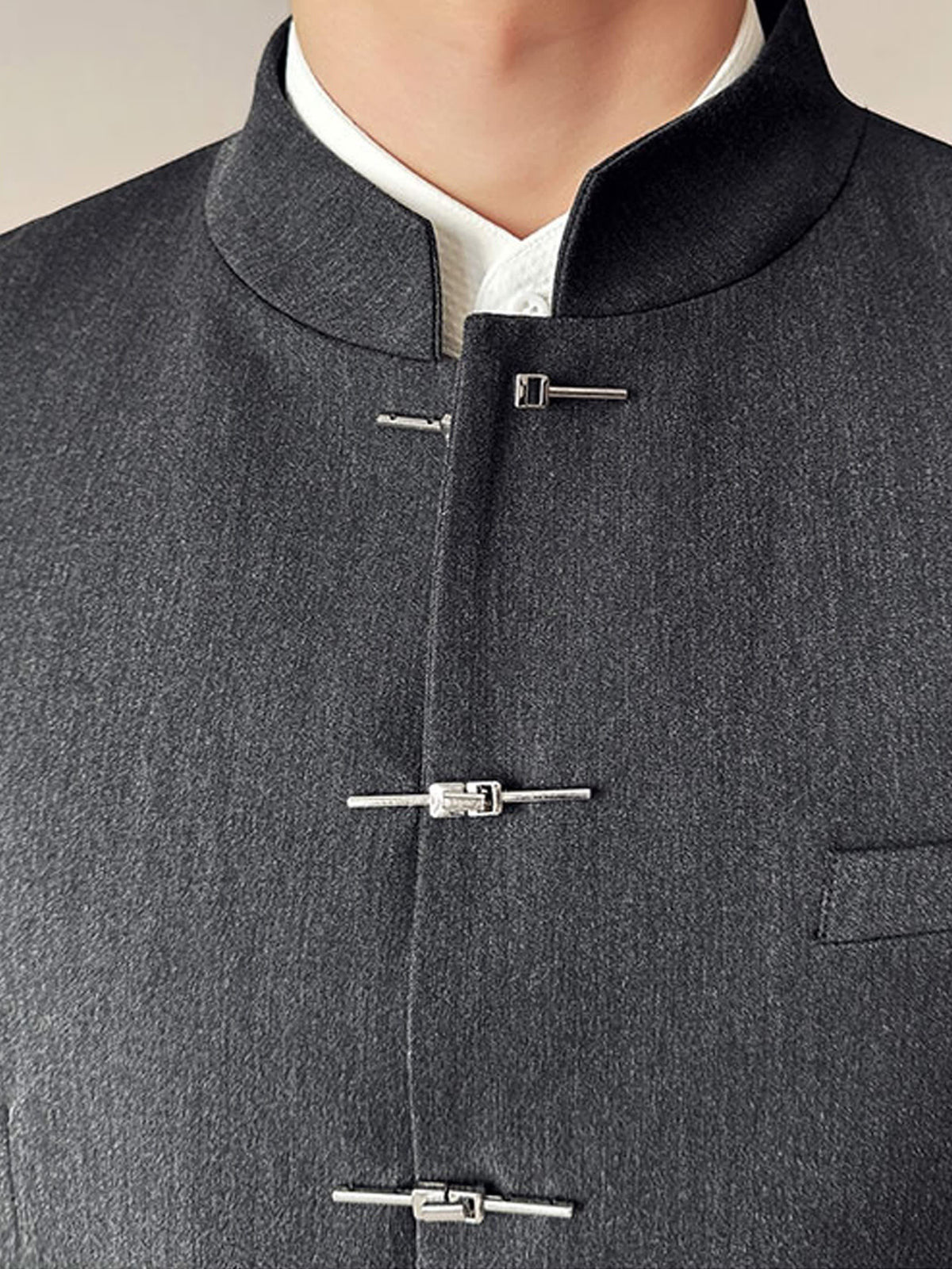 Milton Stand Collar Slim Fit Suit Jacket