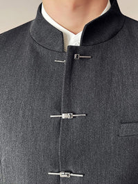 Milton Stand Collar Slim Fit Suit Jacket