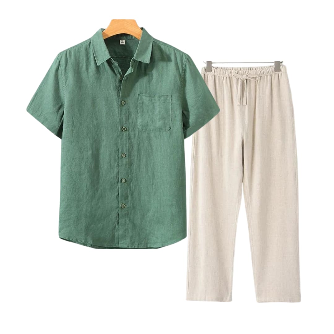 Merrick Linen Shirt and Pant Set_5