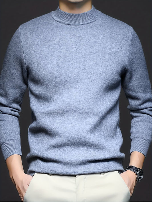 Lombard Mock Neck Knit Sweater_1