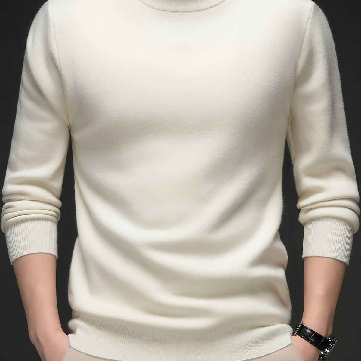Lombard Mock Neck Knit Sweater