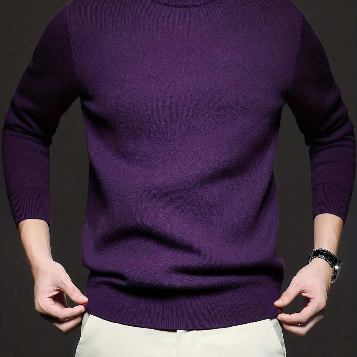Lombard Mock Neck Knit Sweater
