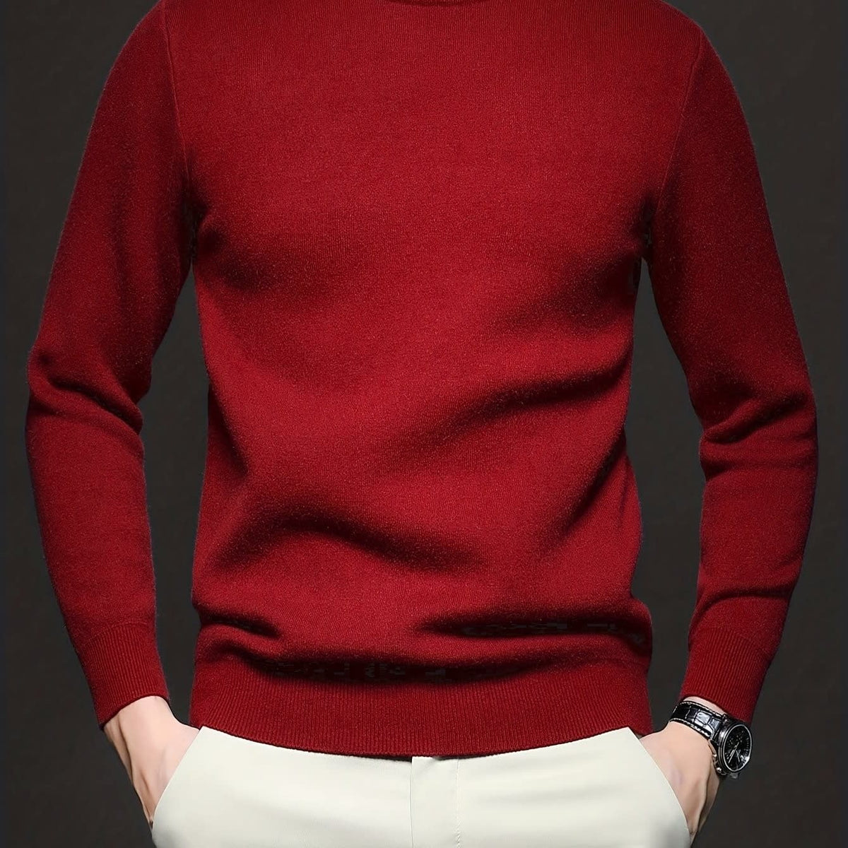 Lombard Mock Neck Knit Sweater