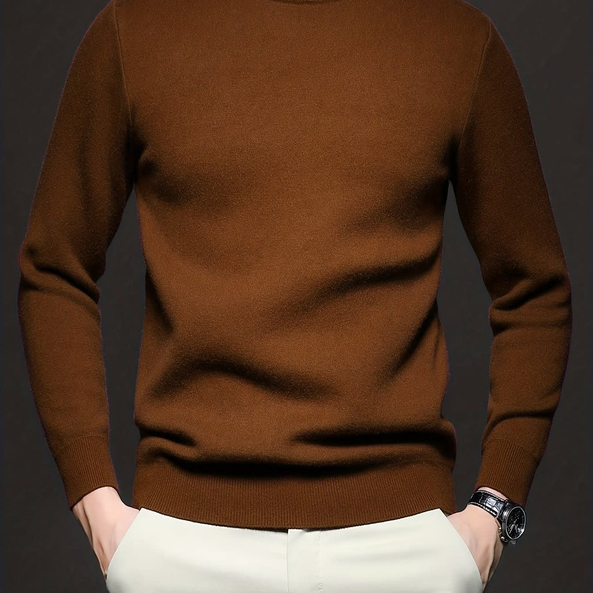 Lombard Mock Neck Knit Sweater