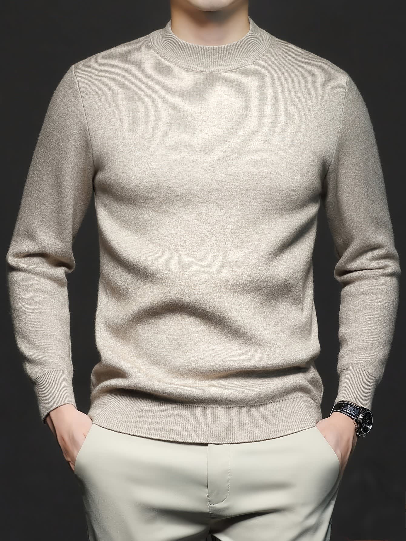 Lombard Mock Neck Knit Sweater_3