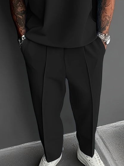 Gilbert Open Collar Polo And Trousers Set_20