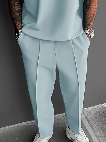Gilbert Open Collar Polo And Trousers Set_9