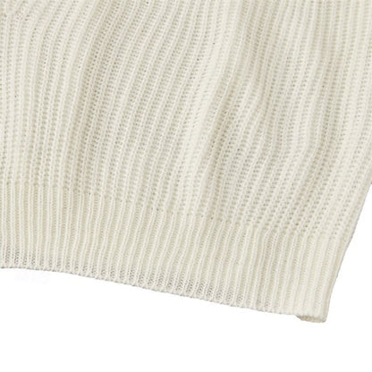 Bergen Waffle Knit V Neck Pullover_8