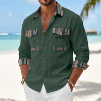 Hurley Striped Trim Patch Pocket Shirt