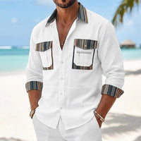 Hurley Striped Trim Patch Pocket Shirt