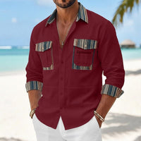 Hurley Striped Trim Patch Pocket Shirt