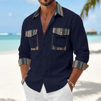 Hurley Striped Trim Patch Pocket Shirt