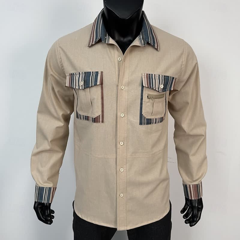 Hurley Striped Trim Patch Pocket Shirt
