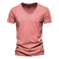 Magnus Slub Cotton V-Neck T-Shirt