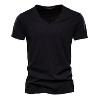 Magnus Slub Cotton V-Neck T-Shirt