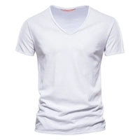 Magnus Slub Cotton V-Neck T-Shirt
