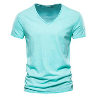 Magnus Slub Cotton V-Neck T-Shirt