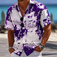 Hayden Splash Print Camp Collar Shirt