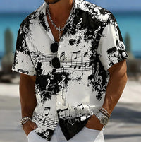 Hayden Splash Print Camp Collar Shirt