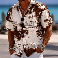 Hayden Splash Print Camp Collar Shirt