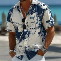 Hayden Splash Print Camp Collar Shirt