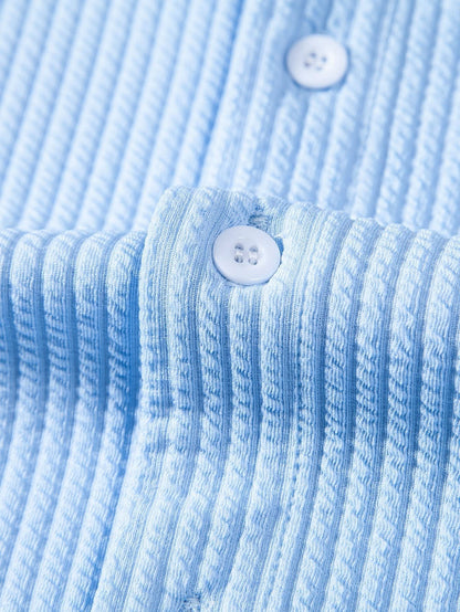 Fletcher Ribbed Mandarin Collar Shirt_2