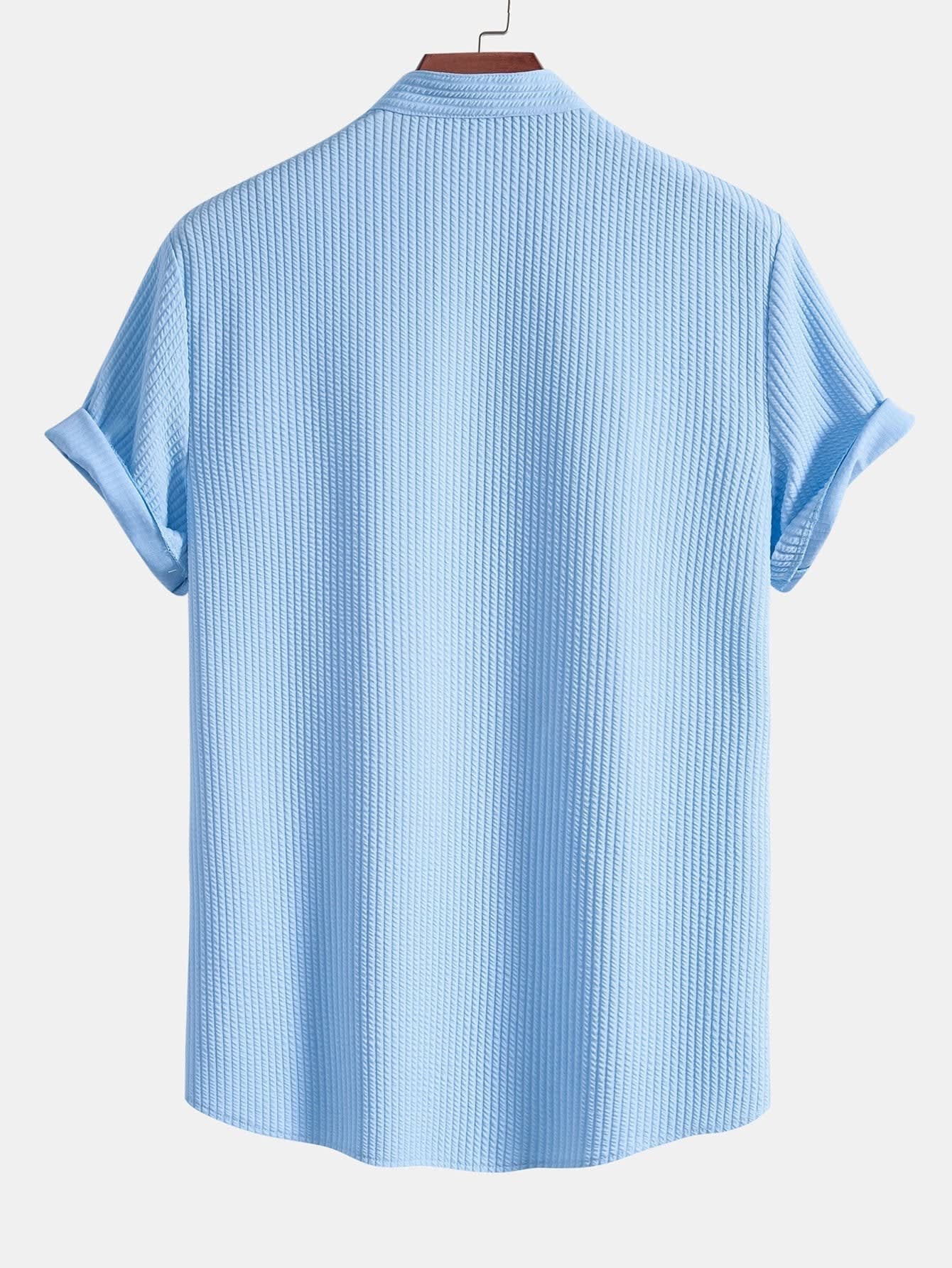 Fletcher Ribbed Mandarin Collar Shirt_5