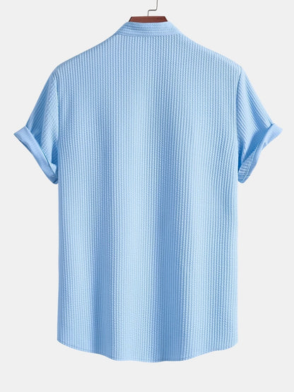 Fletcher Ribbed Mandarin Collar Shirt_5