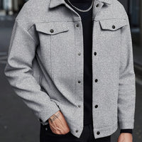 Cowan Textured Snap Front Jacket