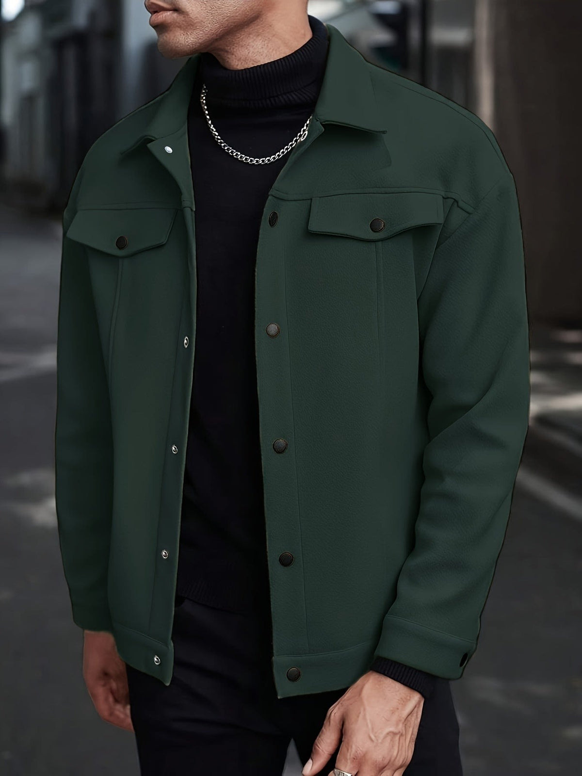 Cowan Textured Snap Front Jacket