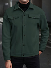 Cowan Textured Snap Front Jacket