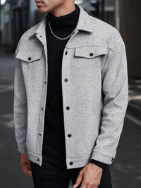 Cowan Textured Snap Front Jacket