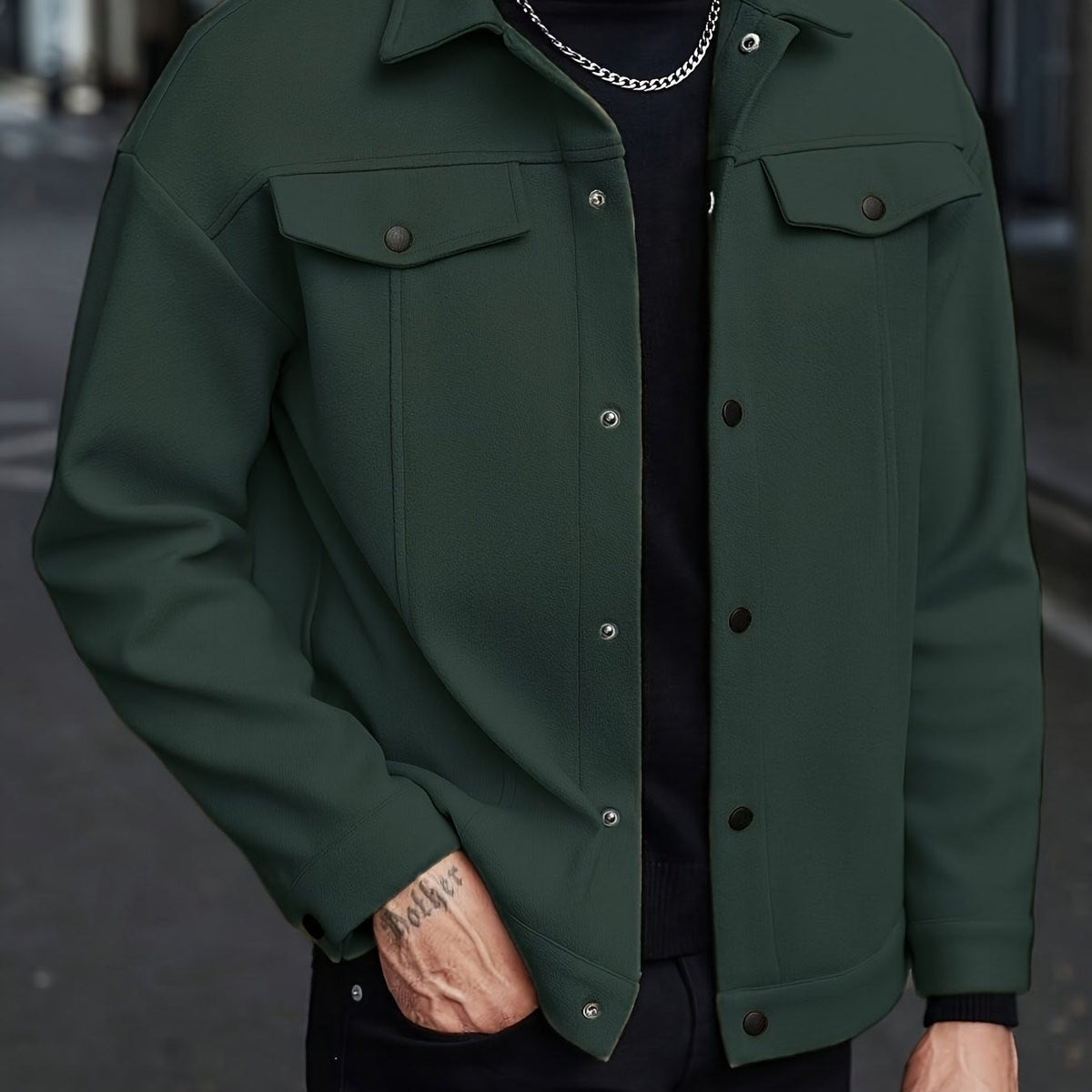 Cowan Textured Snap Front Jacket
