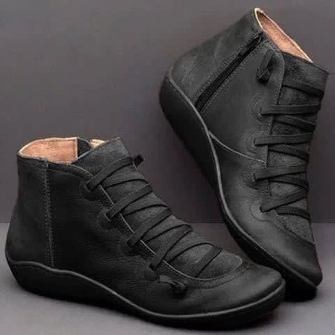 Padraig Side Zip Lace Up Ankle Boots