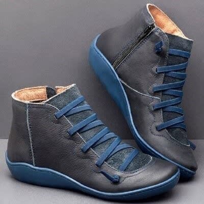 Padraig Side Zip Lace Up Ankle Boots