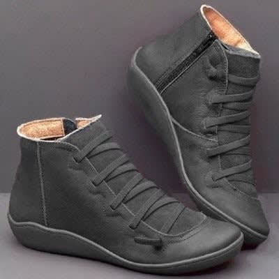 Padraig Side Zip Lace Up Ankle Boots