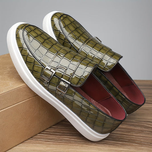 Marius Double Buckle Slip On Loafers_1
