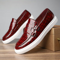 Marius Double Buckle Slip On Loafers