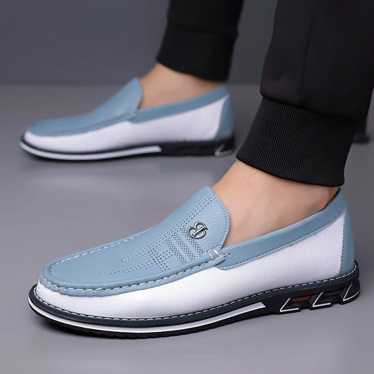 Norton Two Tone Slip On Loafers_1