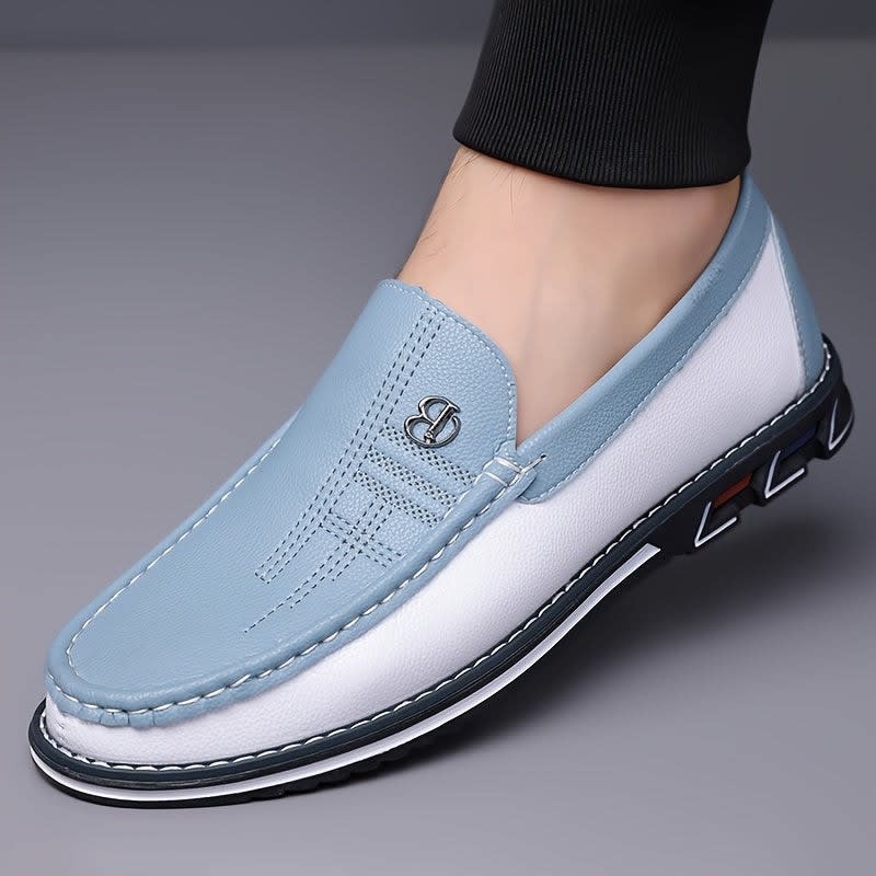 Norton Two Tone Slip On Loafers