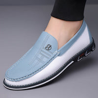 Norton Two Tone Slip On Loafers