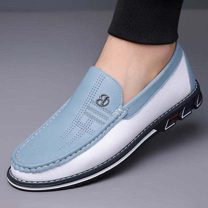 Norton Two Tone Slip On Loafers_4