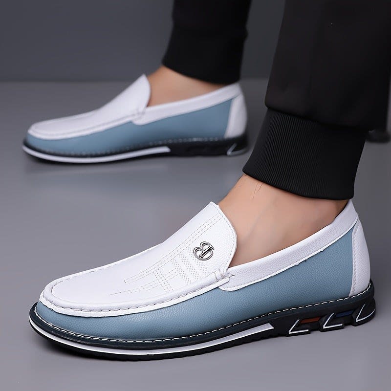 Norton Two Tone Slip On Loafers